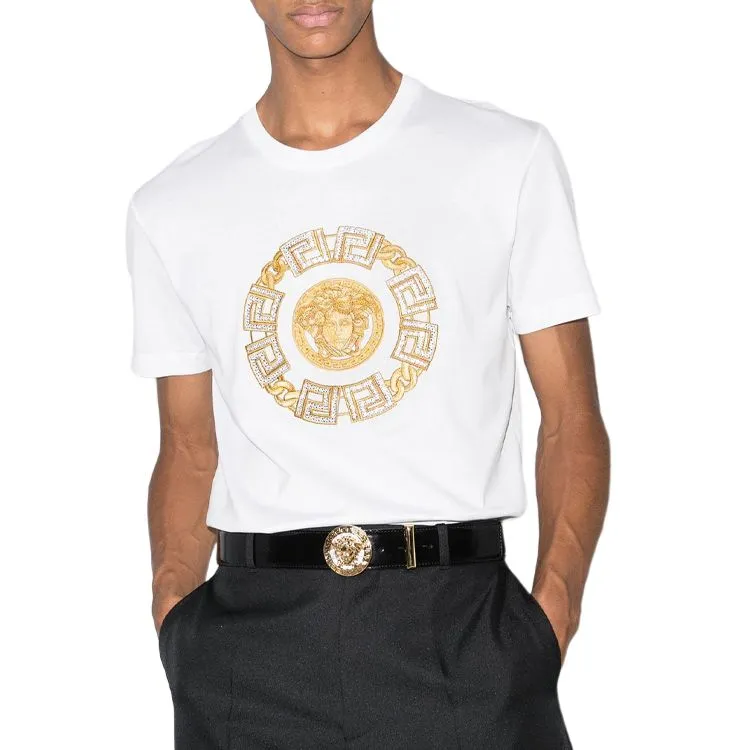 FANSIZHE VERSACE T Shirt Men's White-2