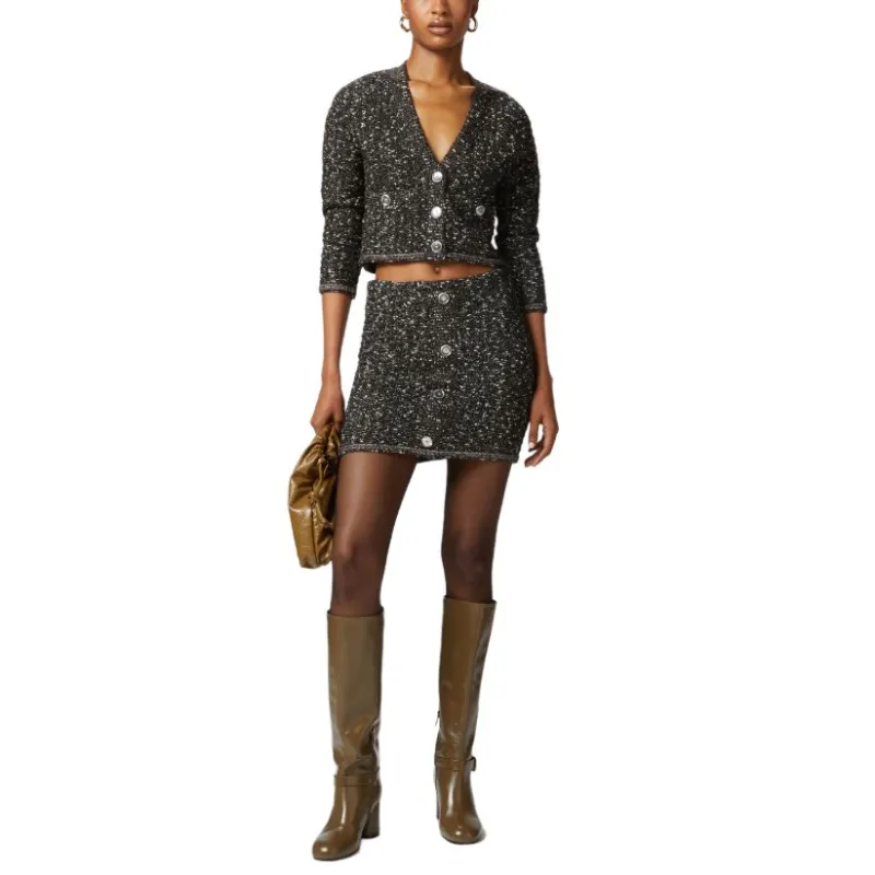 PINKO Vinacciolo Button Detailed Mini Skirt-2