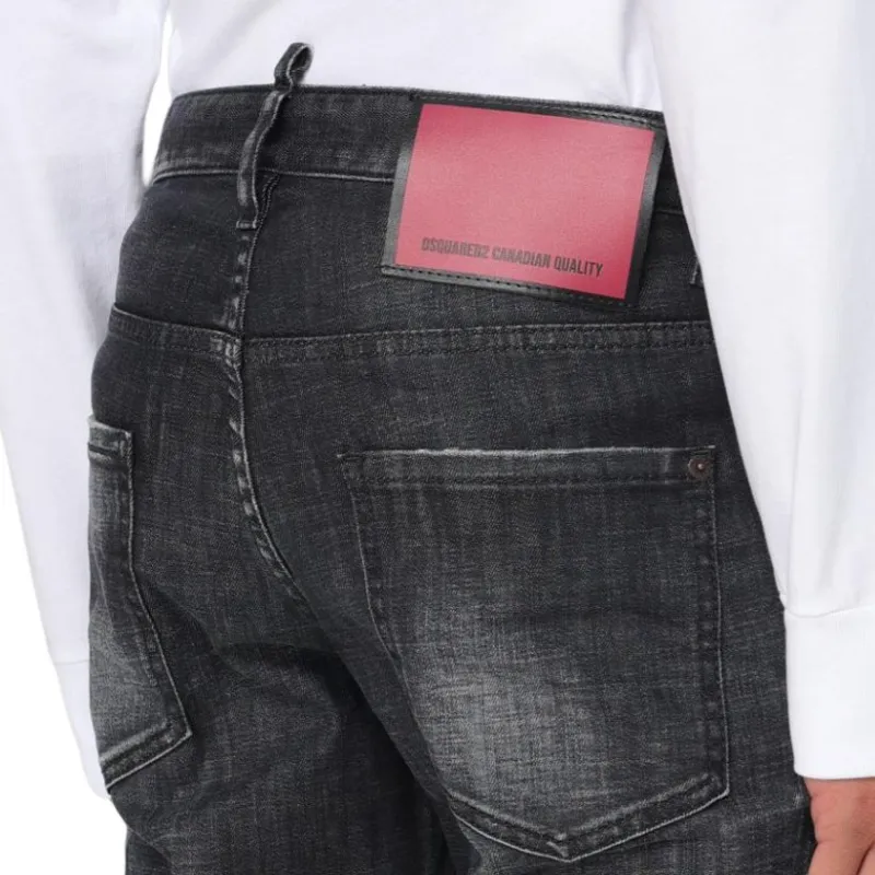 DSQUARED 2 Skater Distressed Staright Leg Jeans-2