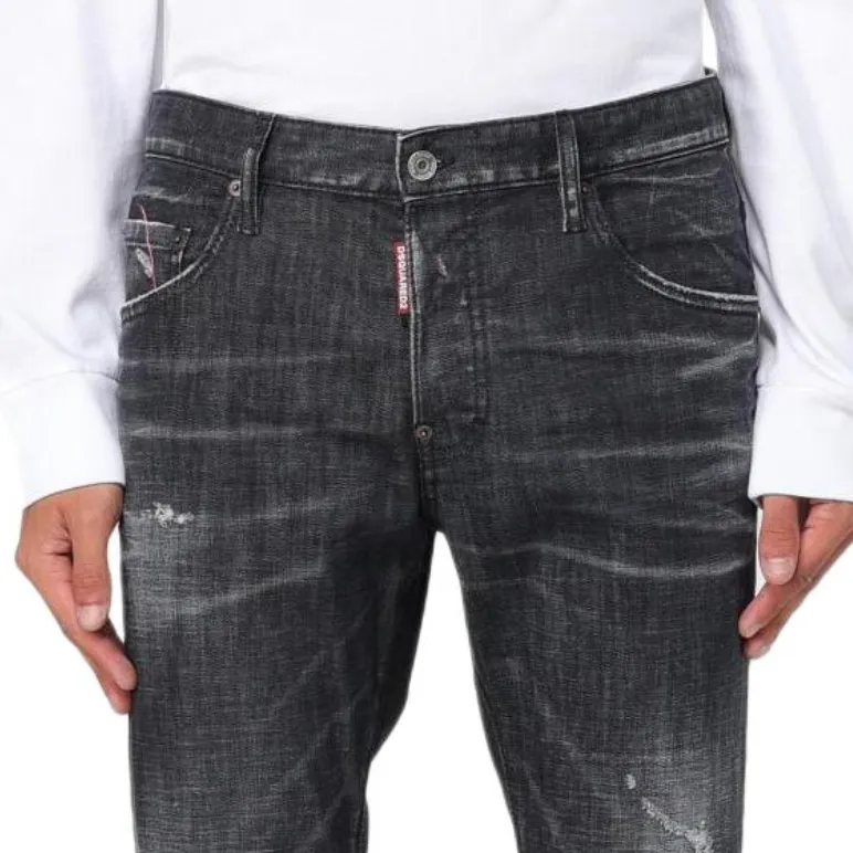 DSQUARED 2 Skater Distressed Staright Leg Jeans-3