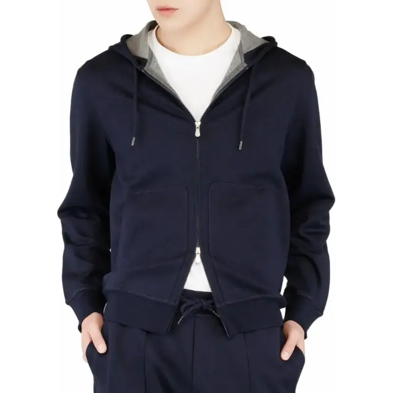 Brunello Cucinelli Zip Up Drawstring Hoodie-1