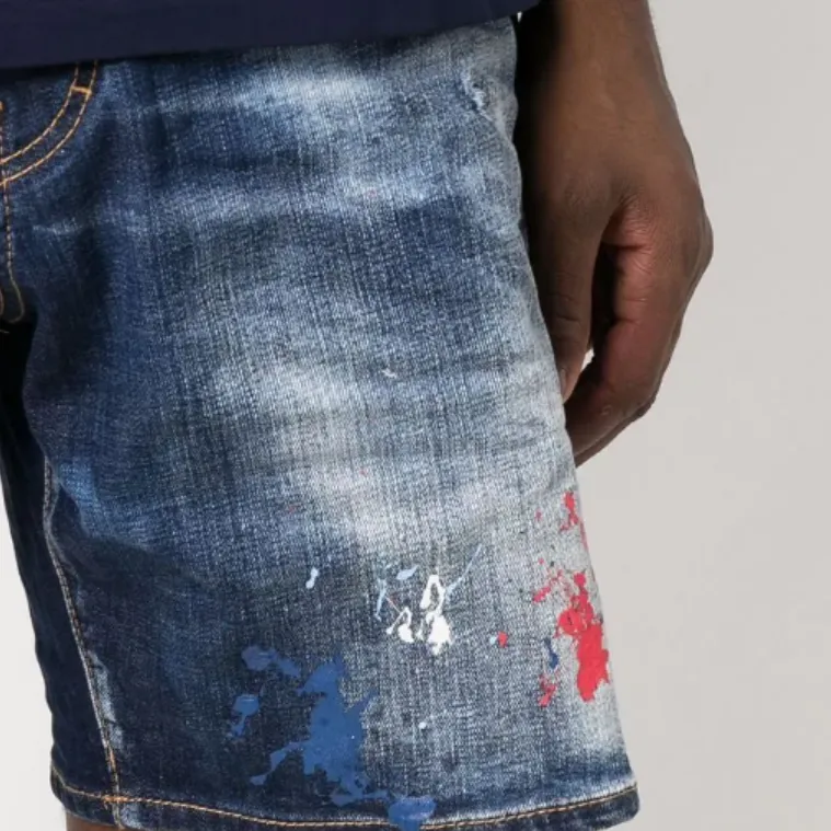 DSQUARED 2 Denim Shorts Men Blue-4