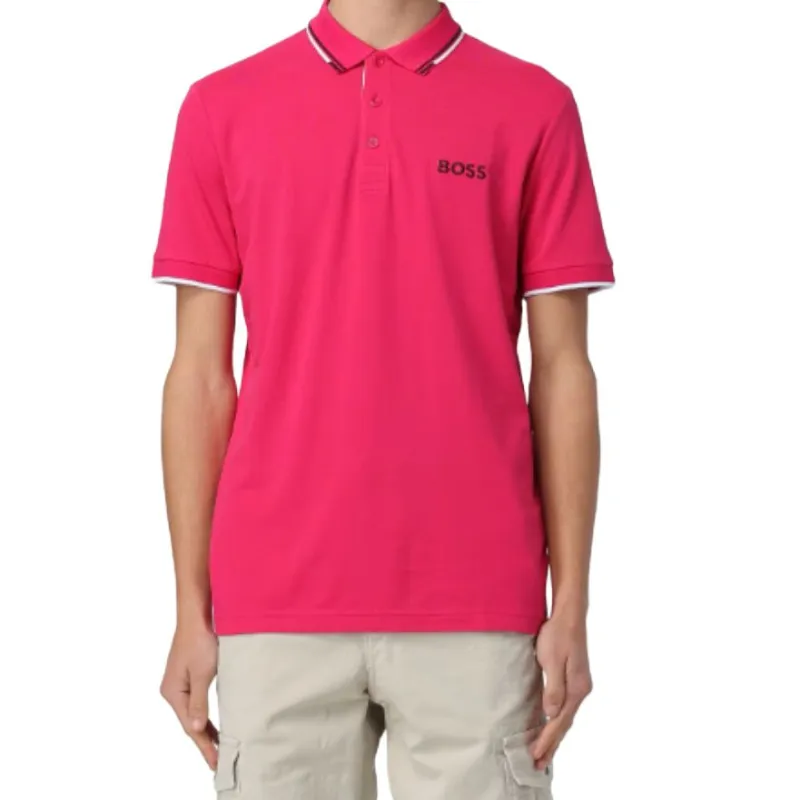 HUGO BOSS Polo Shirt Men's Rose Red-2