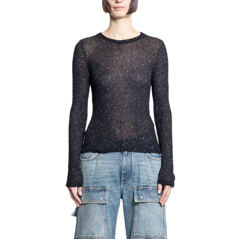 Balenciaga Sequinned Long Sleeve Top-2