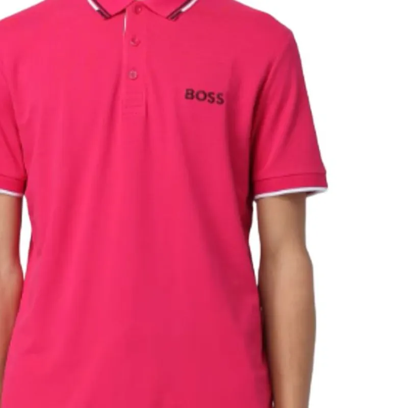 HUGO BOSS Polo Shirt Men's Rose Red-4