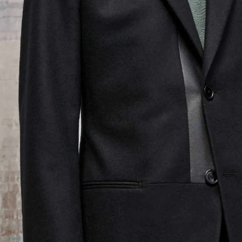 HERMES Business Suits Men Black-4