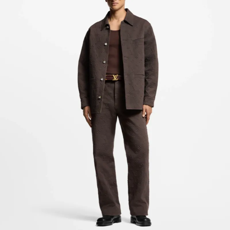 LOUIS VUITTON Monogram Embossed Overshirt-1