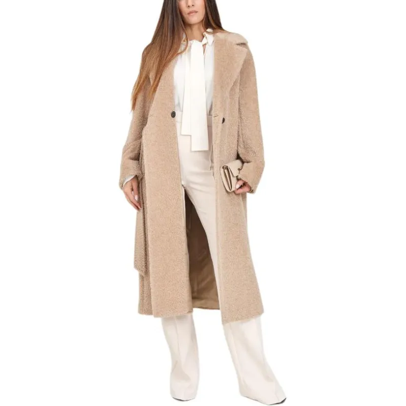 MaxMara Studio Coats Women's Beige-2