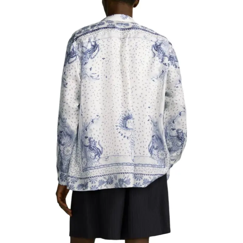 DIOR Shirts Men Blue-3