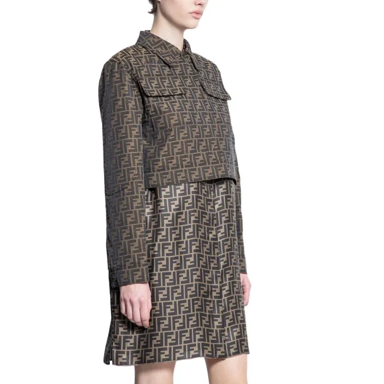 FENDI FF motif Cropped Jacket-3