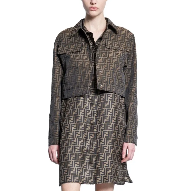 FENDI FF motif Cropped Jacket-2