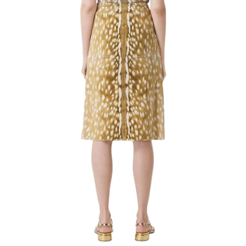 Burberry Deer Printed Stretch Skirt-3