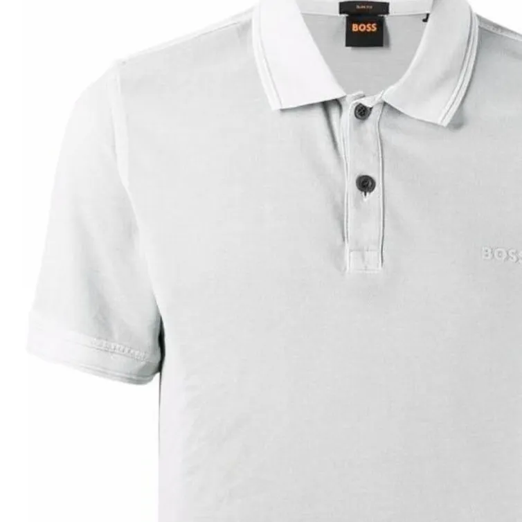 HUGO BOSS Polo Shirts Men Gray-4