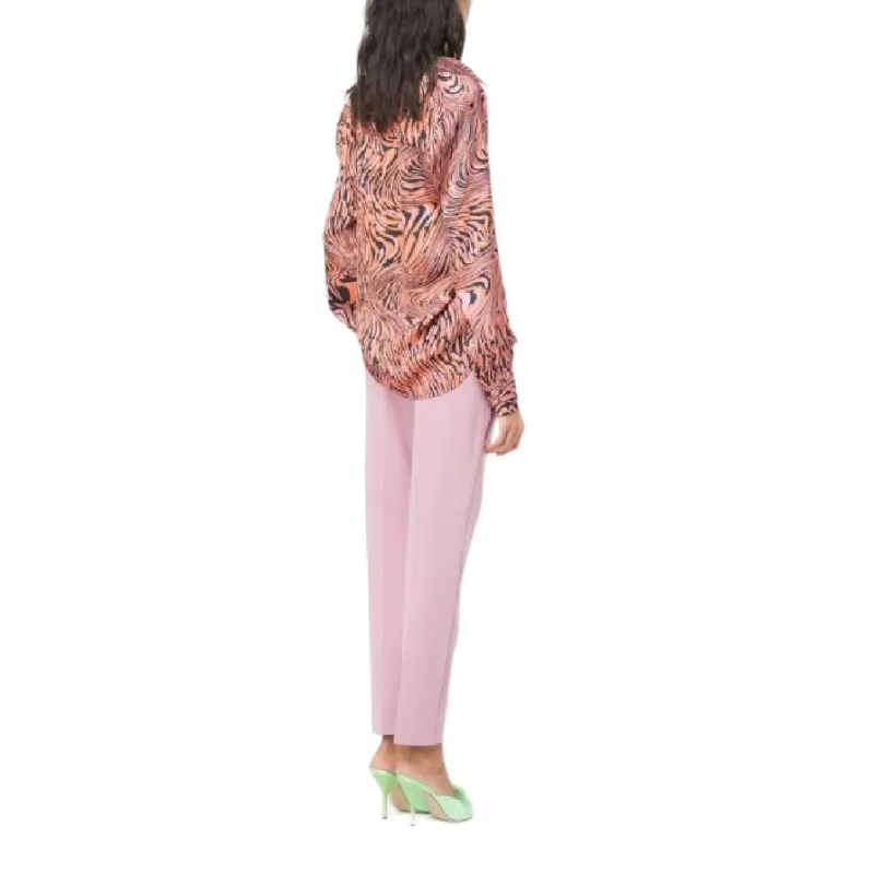 PINKO Graphic Printed Straight Hem Shirt-3