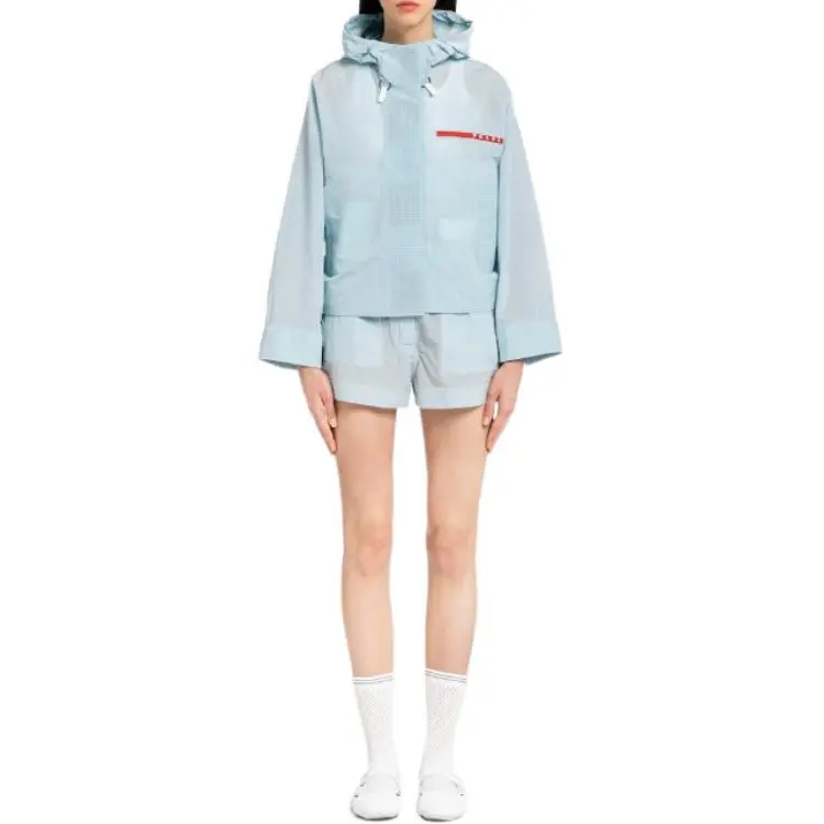 PRADA Jackets Coats Women's Light Blue-1