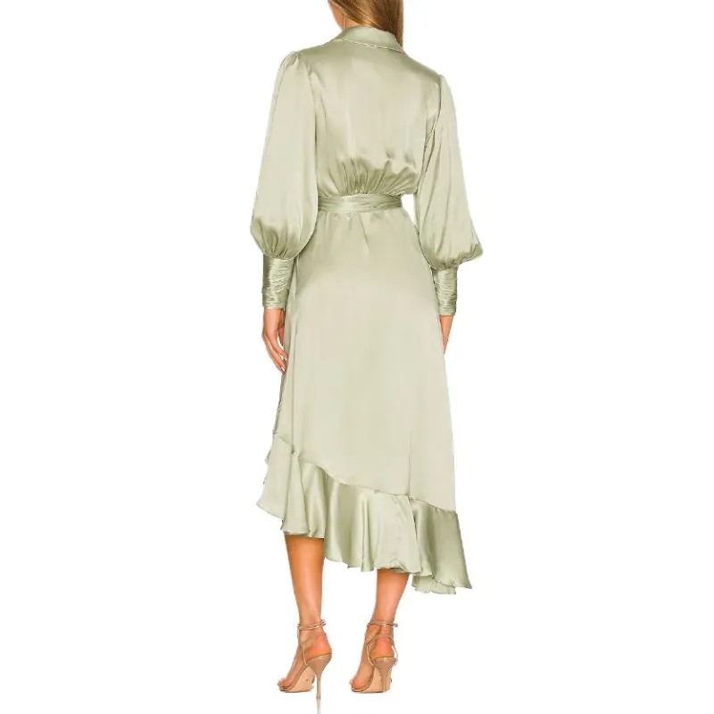 Zimmermann Long-Sleeved Dresses Women's Green-3