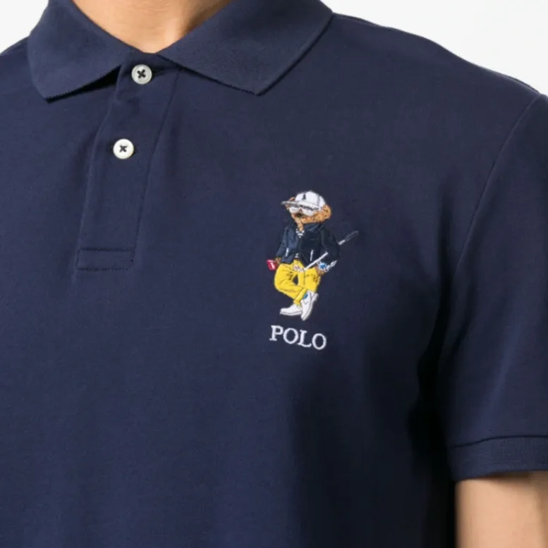 Polo Ralph Lauren SS23 Polo Shirt Men's Navy Blue-4