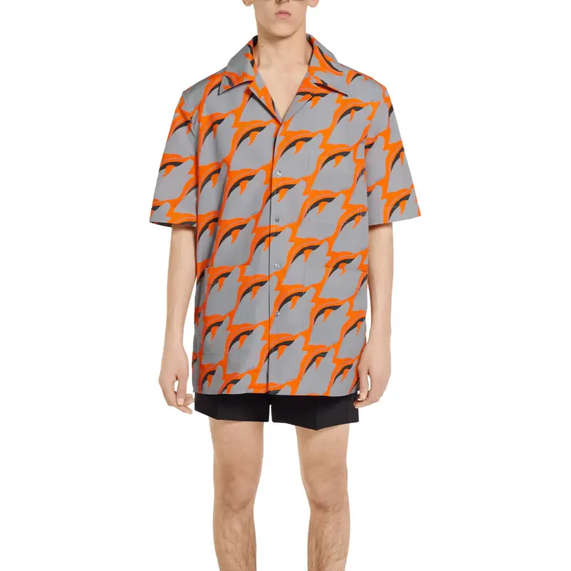GUCCI Shirts Men Orange-2