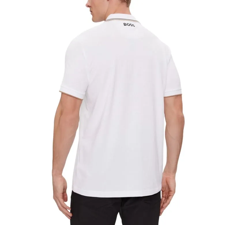 HUGO BOSS Logo Embroidered Short Sleeved Polo Shirt-4