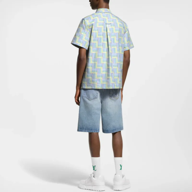 LOUIS VUITTON SS25 Spring Men's Collection Shirt Men's White-4