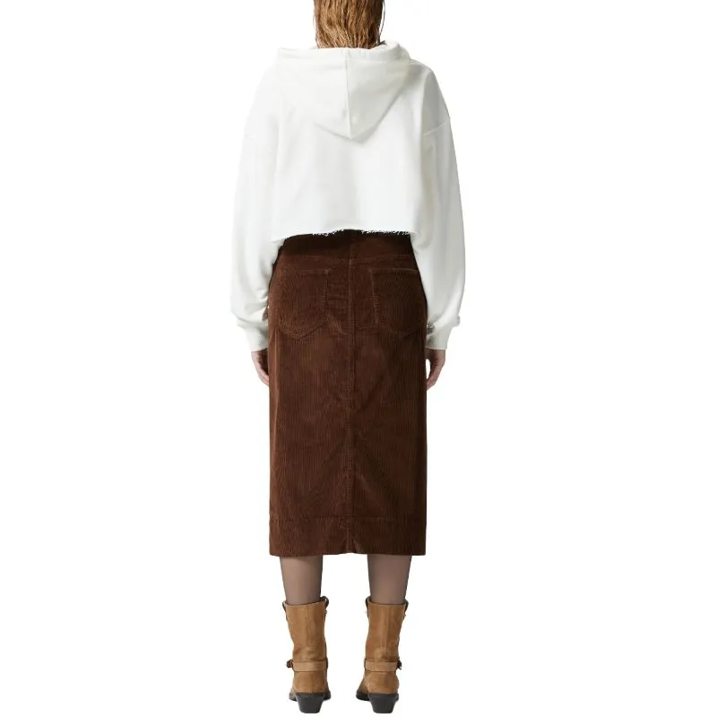PINKO Y2K Cards Cotton Cropped Hoodie-3