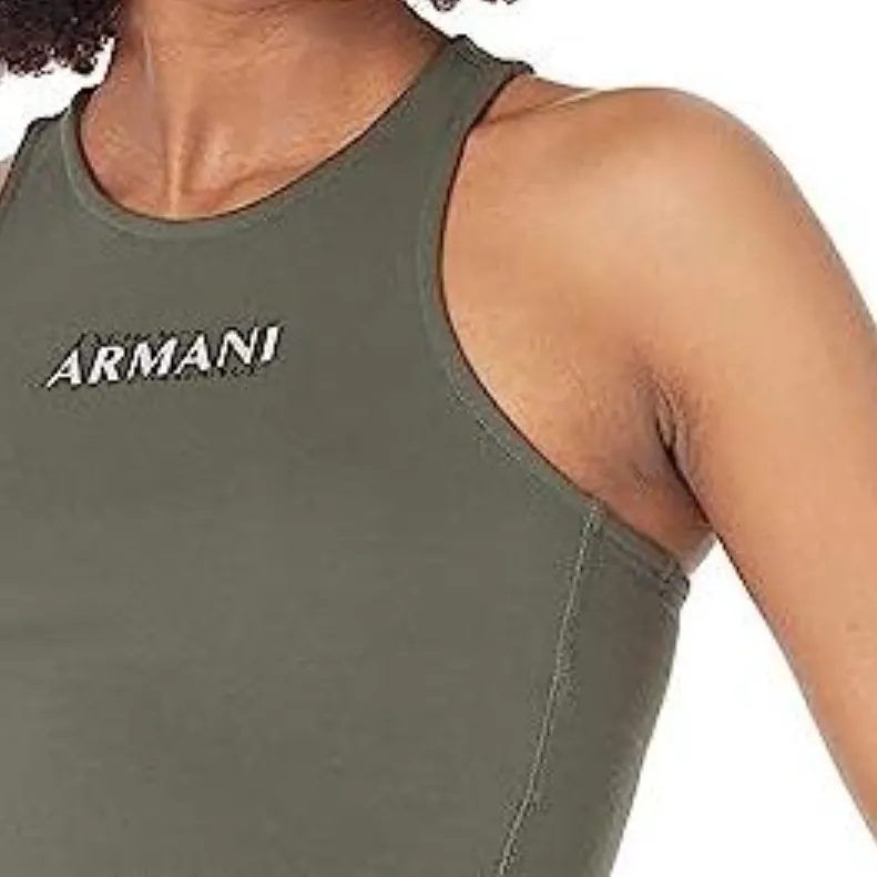 ARMANI EXCHANGEAE SS23 Tank Top Women's Green-2