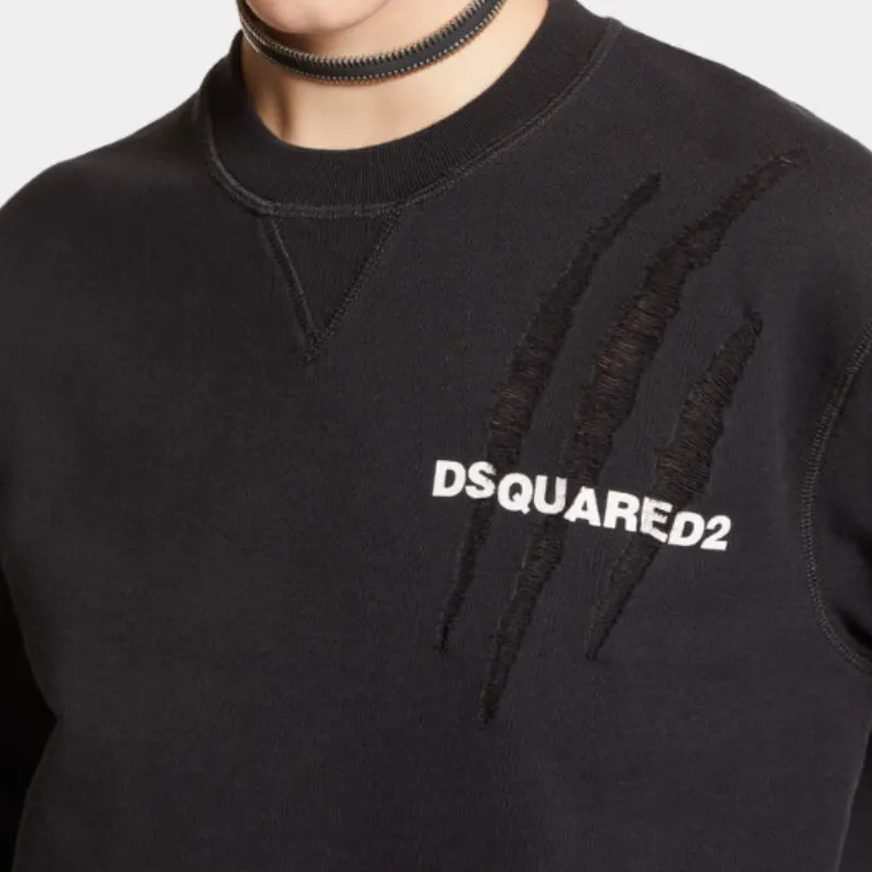 DSQUARED 2 D2 Goth Cool Crewneck Sweatshirt-4