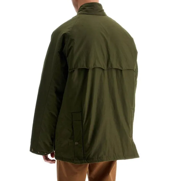 BARBOUR X Baracuta Oversized Bedale Waxed Jacket-3