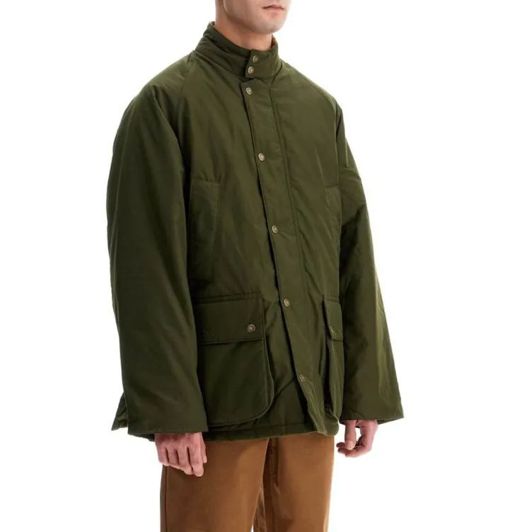 BARBOUR X Baracuta Oversized Bedale Waxed Jacket-2