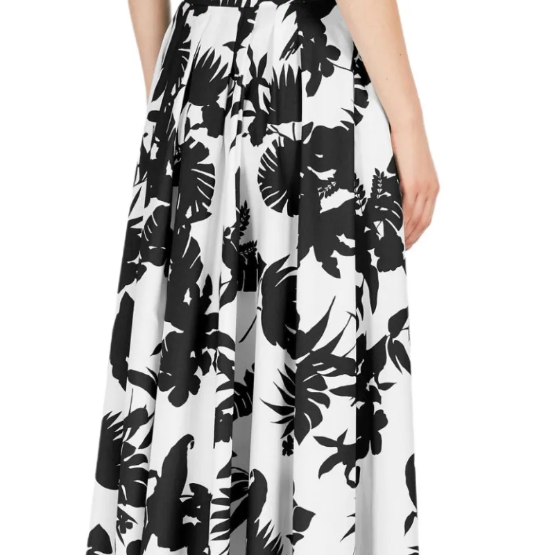 MaxMara Studio Idoneo Allover Floral Printed Midi Skirt-4