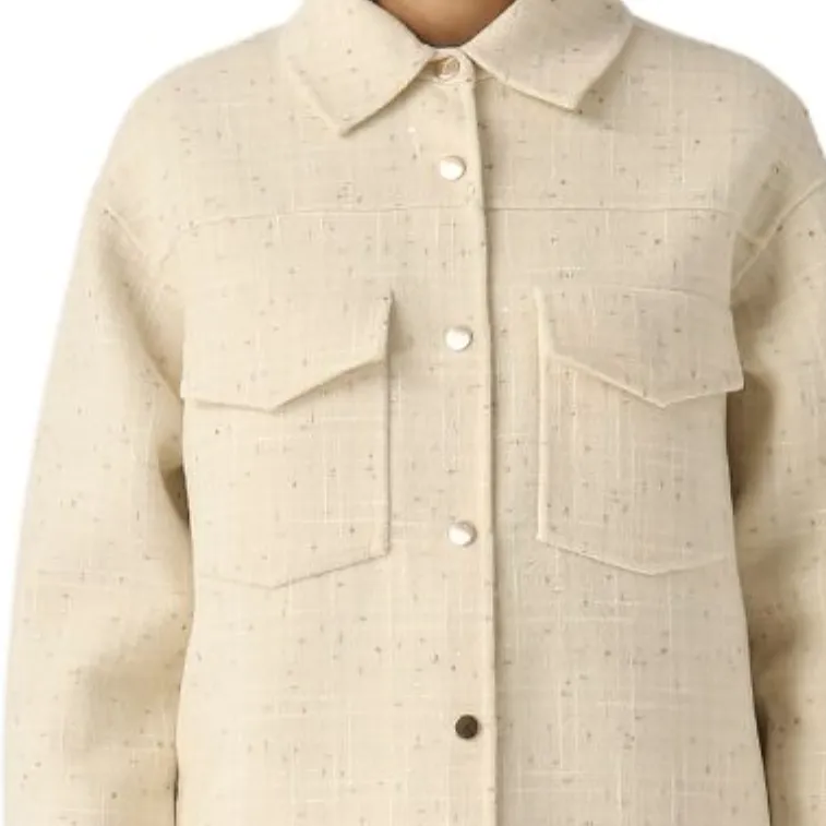 MC2 Saint Barth Wooly Tweed Sequinned Chantel Jacket-5