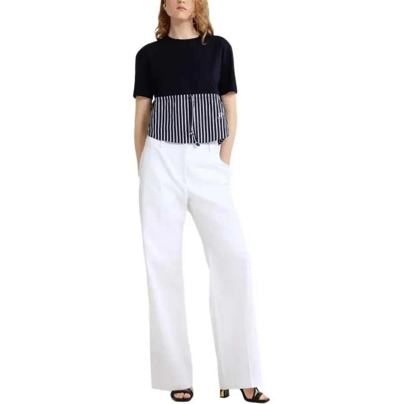 Patou Wide waistband Gabardine Trousers-1