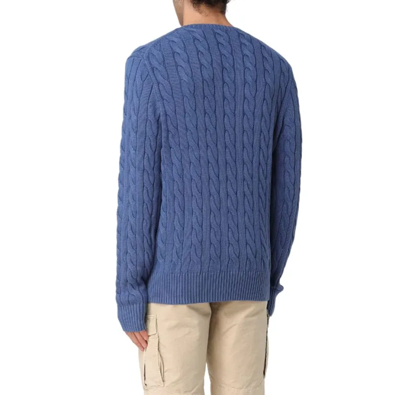Polo Ralph Lauren Cable Knit Garment Dyed Jumper-4