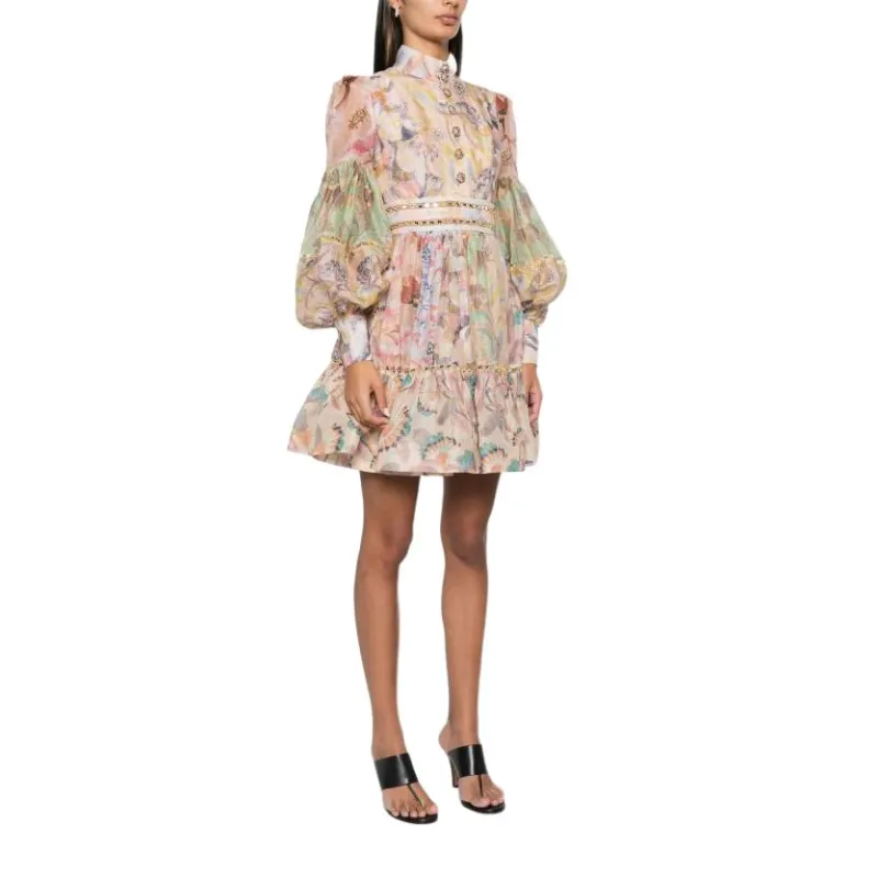 Zimmermann Mirror Floral Printed Mini Dress-3