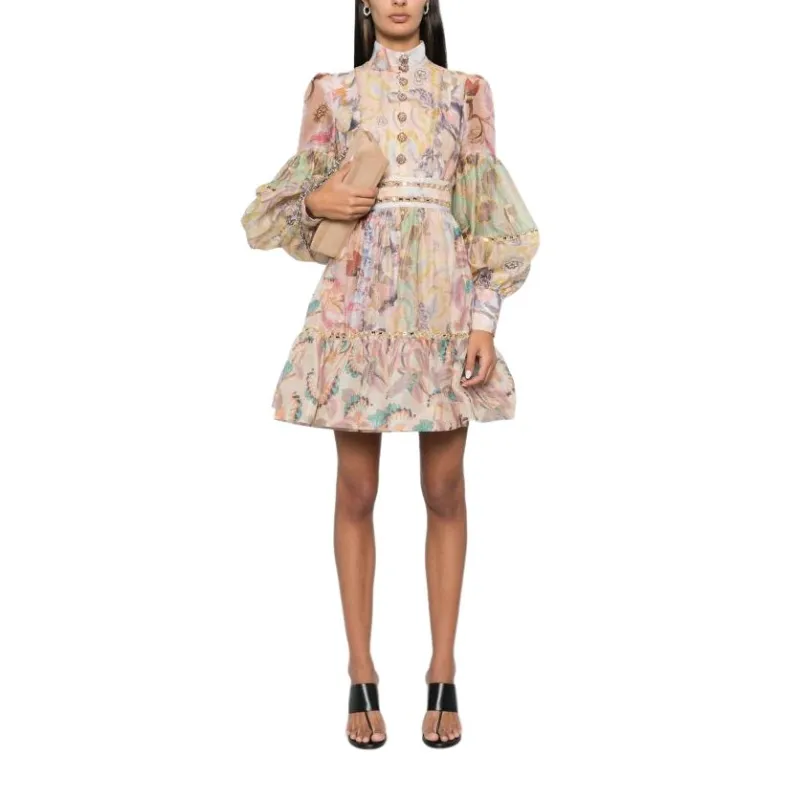 Zimmermann Mirror Floral Printed Mini Dress-2