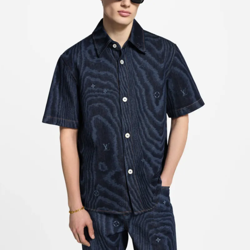 LOUIS VUITTON Short Sleeved Denim Shirt-1