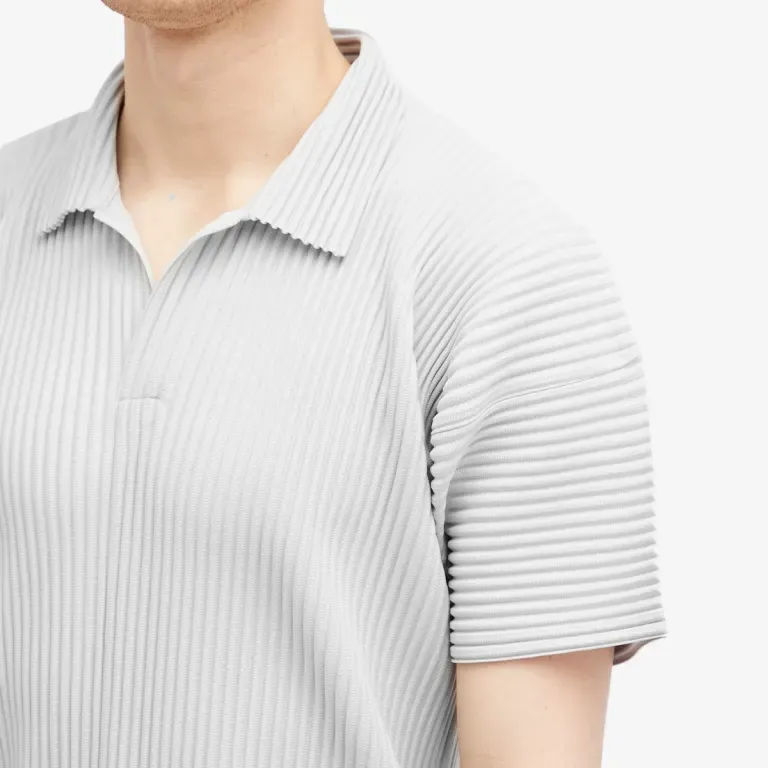 ISSEY MIYAKE Polo Shirt Men's Gray-4