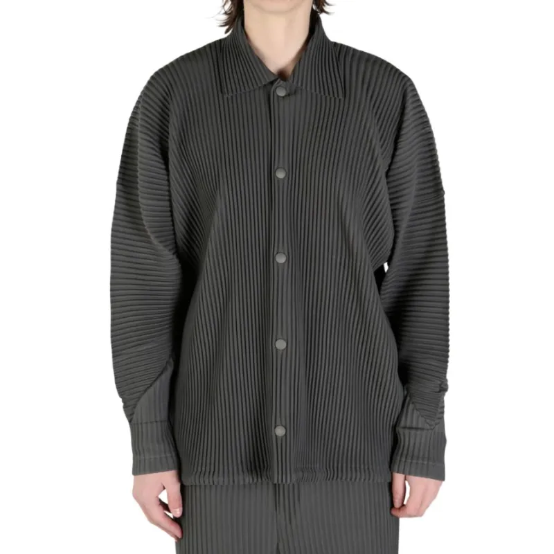 Homme Plissé Issey Miyake Mc March Jacket 'Charcoal Grey'-3