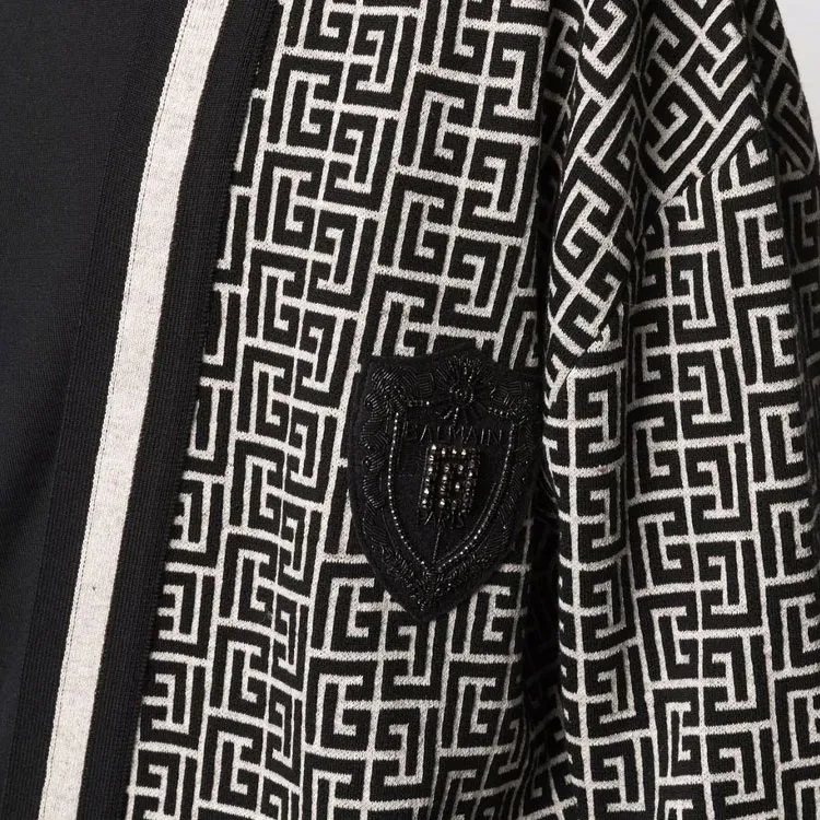 BALMAIN Loose Fit Knitwear Men's Black-4