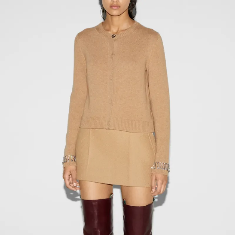 GUCCI Crewneck Knit Cardigan-4