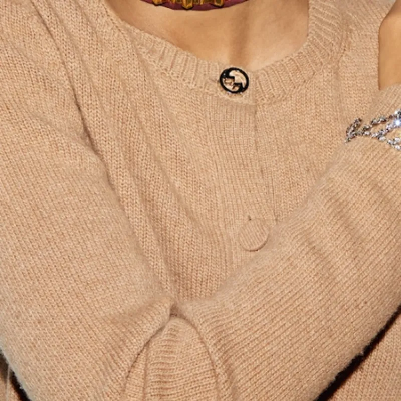 GUCCI Crewneck Knit Cardigan-5