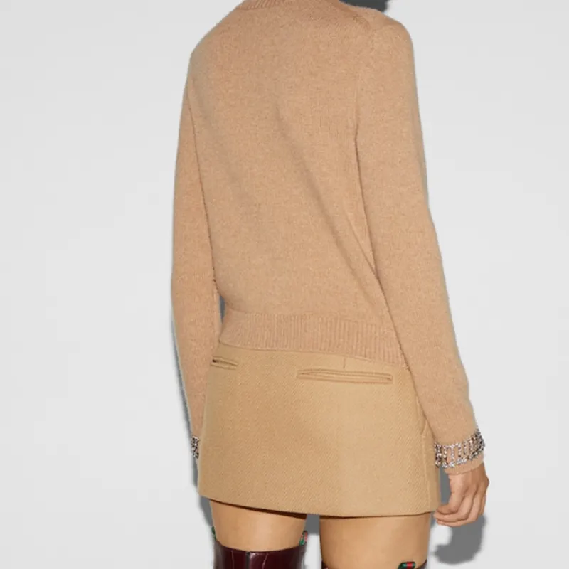 GUCCI Crewneck Knit Cardigan-2