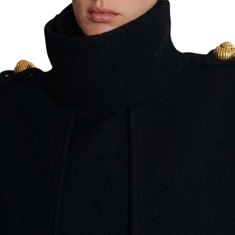 BALMAIN Decorative-buttons Trench Coat-5