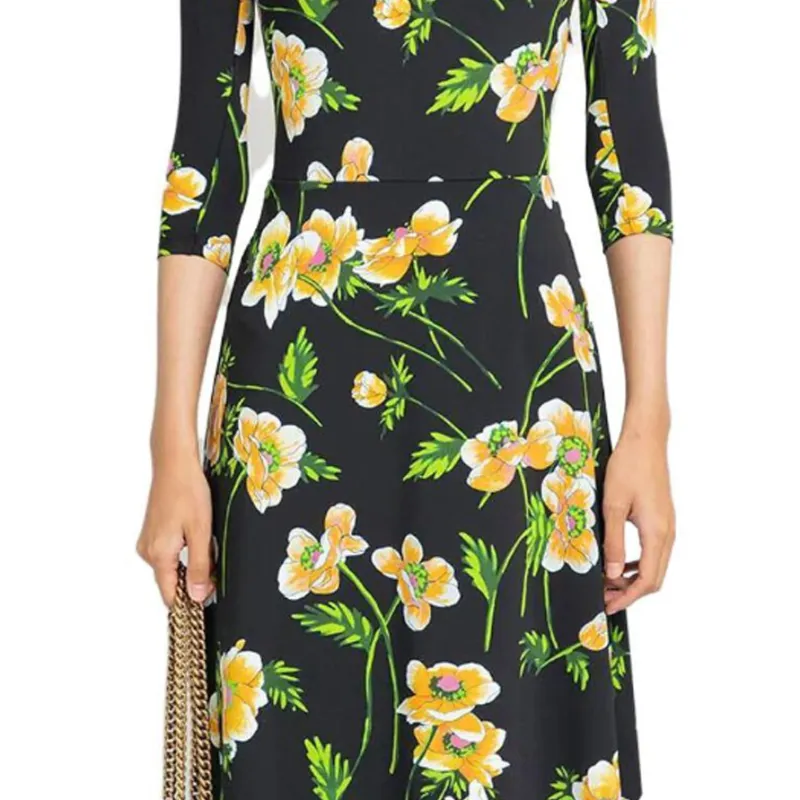 Balenciaga Floral Printed Midi Dress-2