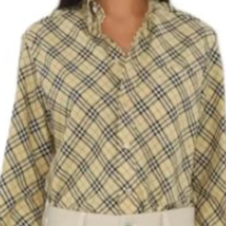 Burberry Check Pattern Long Sleeved Shirt-5