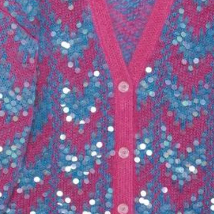 GUCCI Button Up Sequinned Cardigan-4