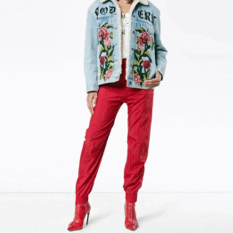 GUCCI Velvet Jackets Women's Blue-2