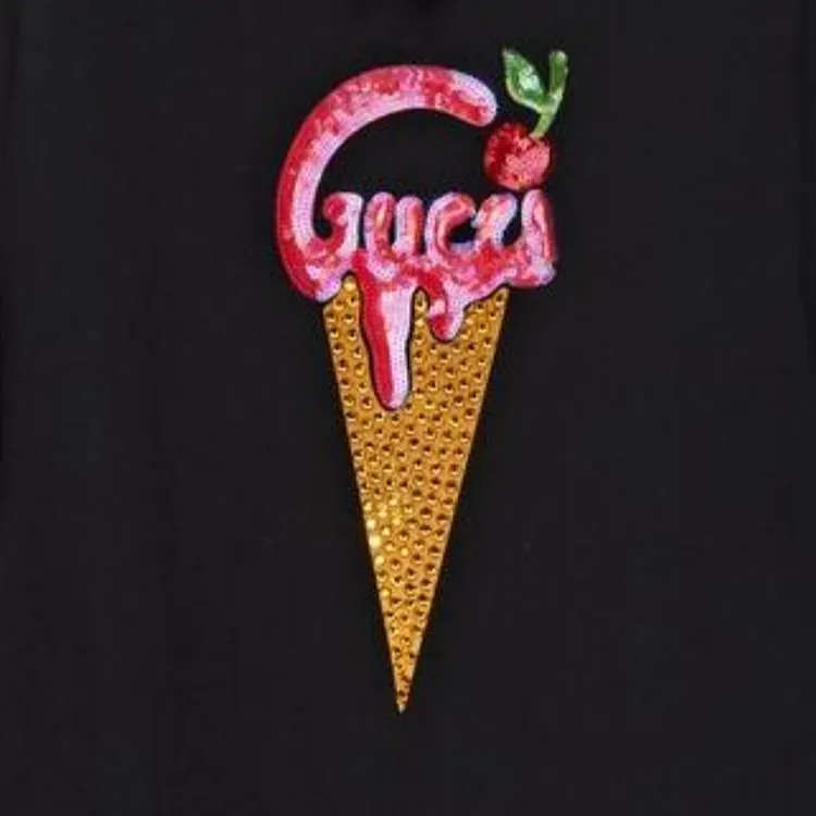 GUCCI Ice Cream Printed Drawstring Hoodie-4