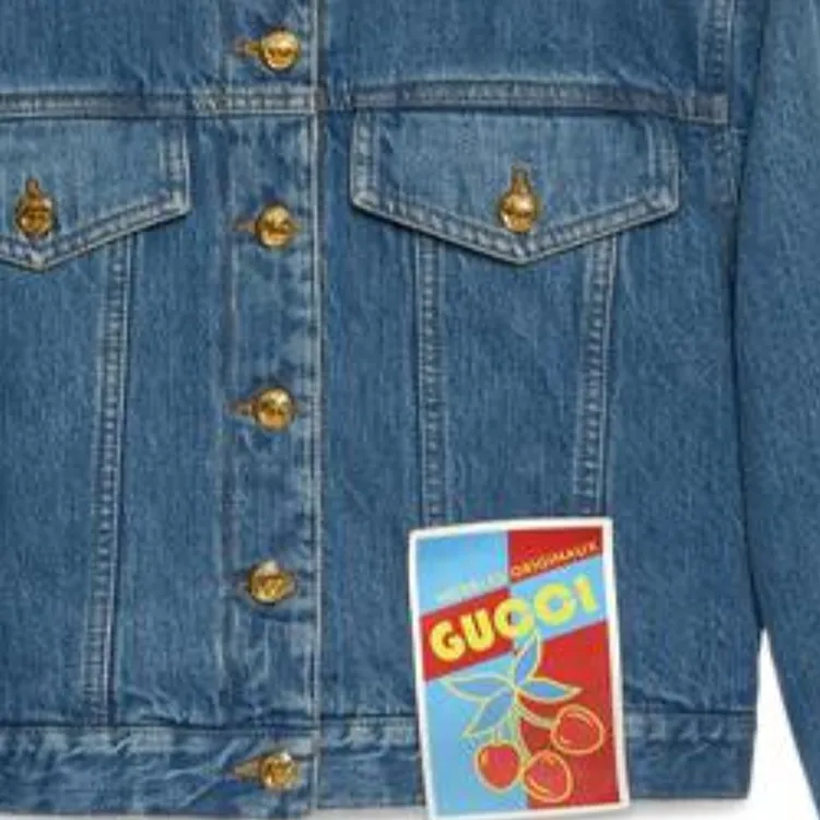 GUCCI Logo patch Denim Jacket-3