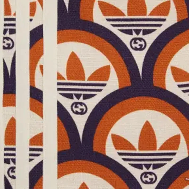 GUCCI X Adidas Cotton Shorts Orange-3